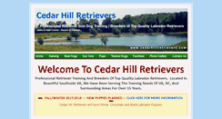 Desktop Screenshot of cedarhillretrievers.com