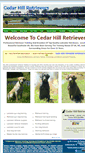 Mobile Screenshot of cedarhillretrievers.com